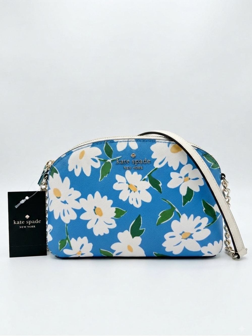 Kate Spade Cameron Tide Pool Blue Charming Daisy Crossbody Bag